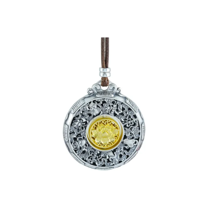 Xiaoyinjiang 999 Fine Silver Pendants Unisex-0