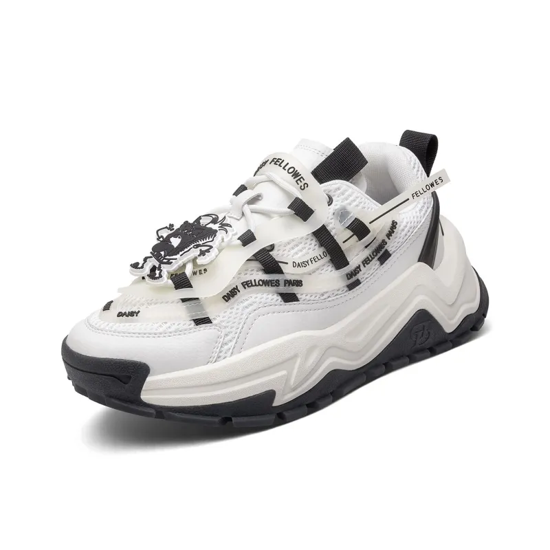 SPONGEBOB SQUAREPANTS x Daisy Fellowes Devil One Low-Top Chunky Sneakers Unisex White Black-2