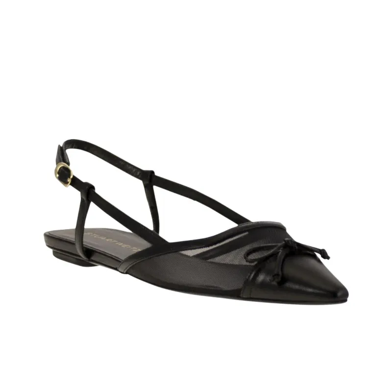 Stuart Weitzman Kitty Pointed Toe Slingback Shoes-2