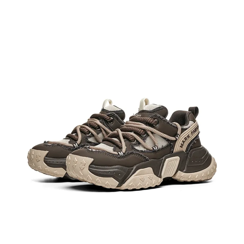 FAIRWHALE Anti Slip And Wear Resistant Height Increasing Low Top Chunky Sneakers Men's-7