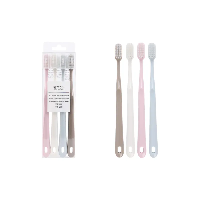CHENYISHENG Macaron Color Series Toothbrush Comfortable Bristles Couple Family Set-0