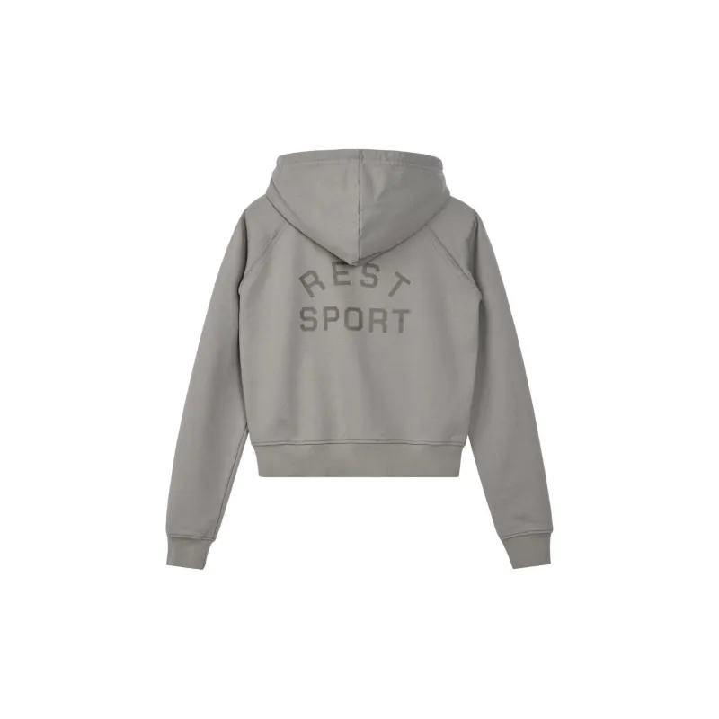 Rest&Recreation SS25 RS ZIP-UP HOODIE Sweatshirt Unisex GREY/Gray-3