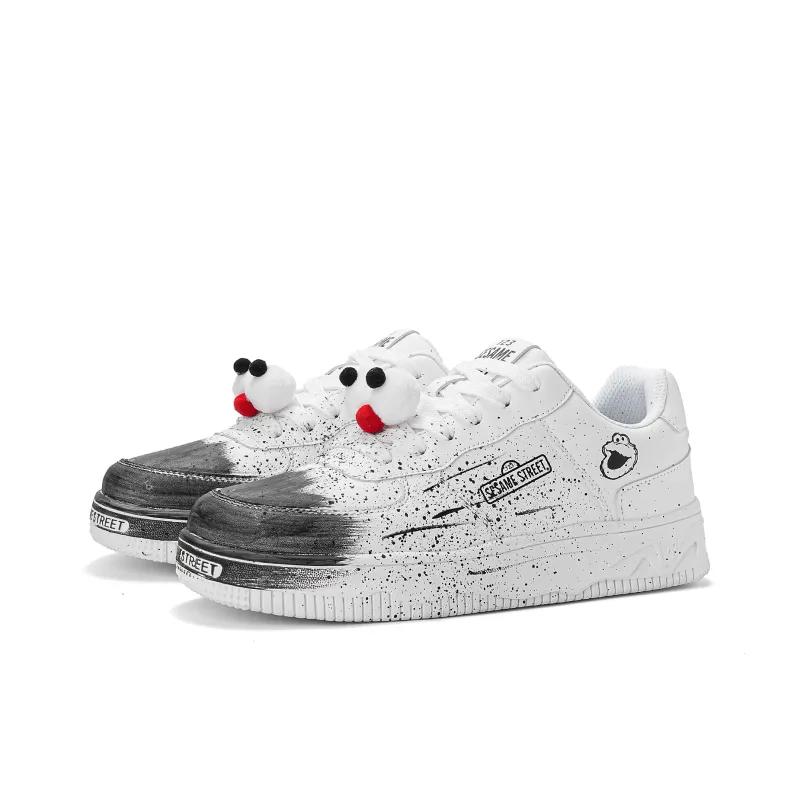 SESAME STREET Thermal Slip Resistant, Abrasion Resistant, Balance Height Increasing Low Top Skateboard Shoes Unisex-63