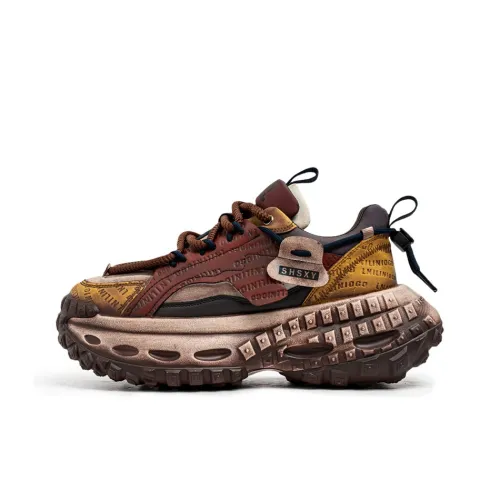 JANECO Anti Slip Wear Resistant Low Top Chunky Sneakers Men's