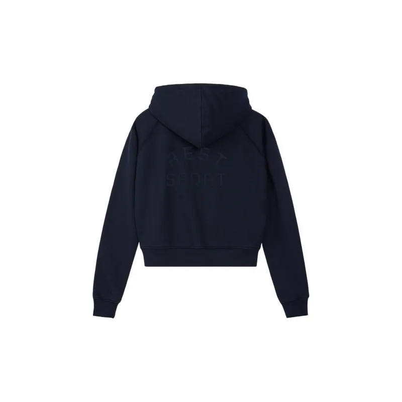 Rest&Recreation SS25 RS ZIP-UP HOODIE Sweatshirt Unisex NAVY/Marine Blue-3