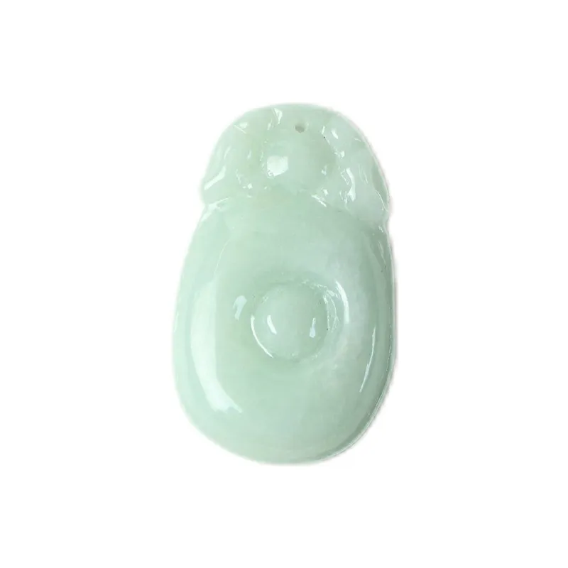 South Asia Bean Type Jadeite Pendants Unisex-0