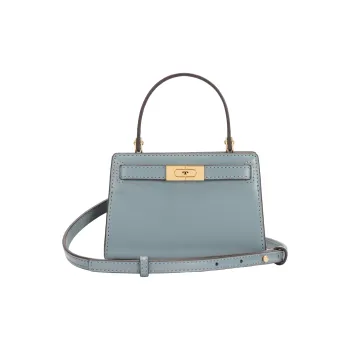 TORY BURCH Leather Crossbody One Shoulder Handbags Women's Polar Blue