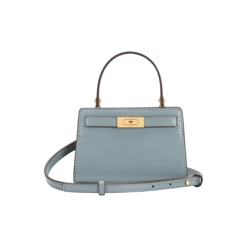 TORY BURCH Leather Crossbody One Shoulder Handbags Women's Polar Blue-0