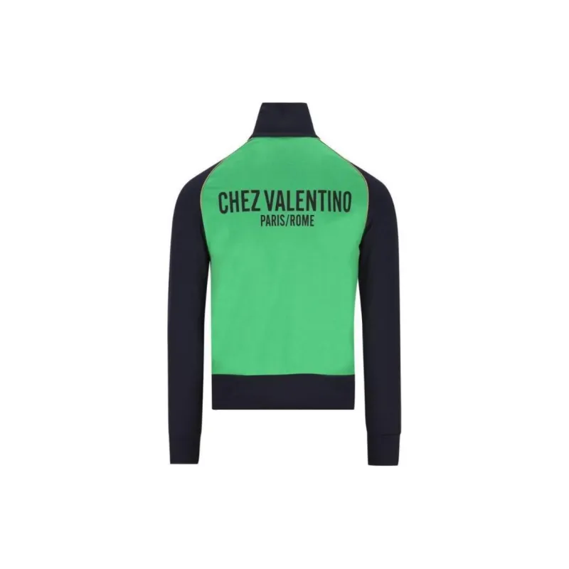 Valentino Zip Up Color Block Sweatshirt-1