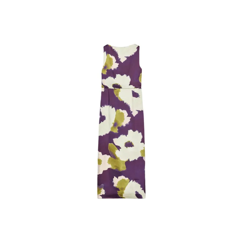 ZARA Sleeveless Dress Women's Purple-1