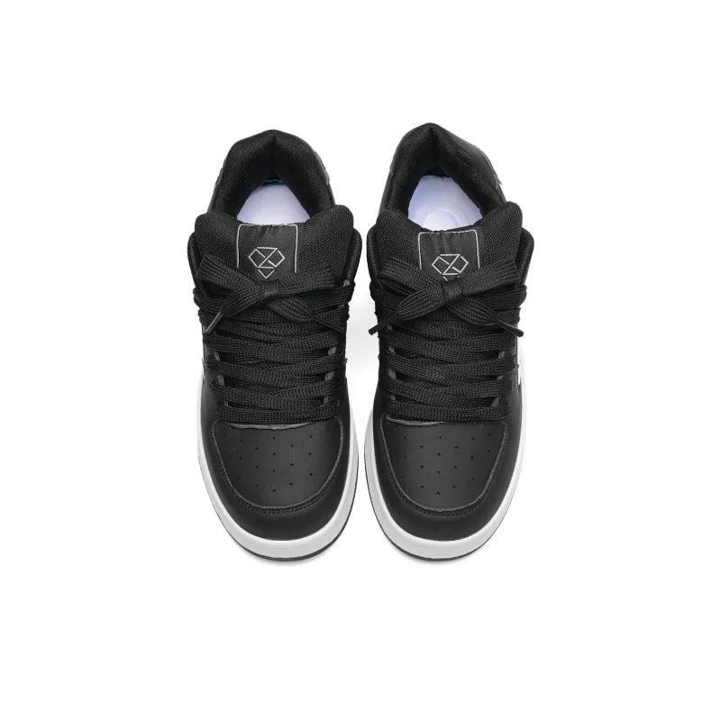 OAOQ Cushioning Height Increasing Abrasion Resistant Lightweight Mat Low Top Casual Shoes Unisex-142