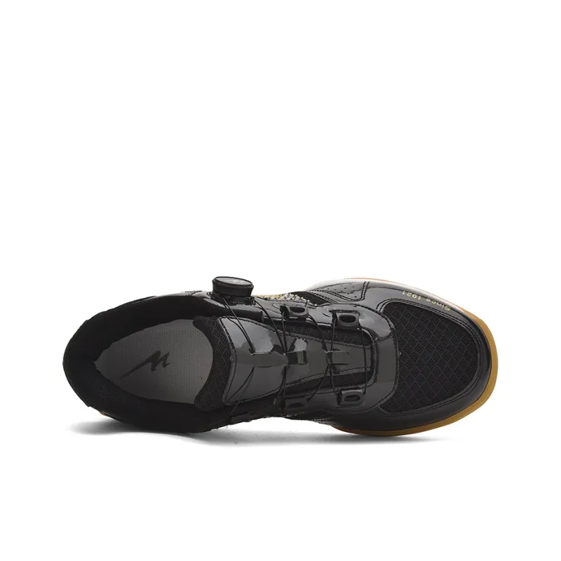 Binary Shock Absorbers With Slip Resistant And Abrasion Resistant Properties Low Top Training Shoes Unisex Black Gold-3