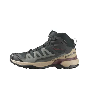SALOMON X ULTRA 360 Anti Slip Wear Resistant Mid Top Hiking Shoes Men's Olive Green