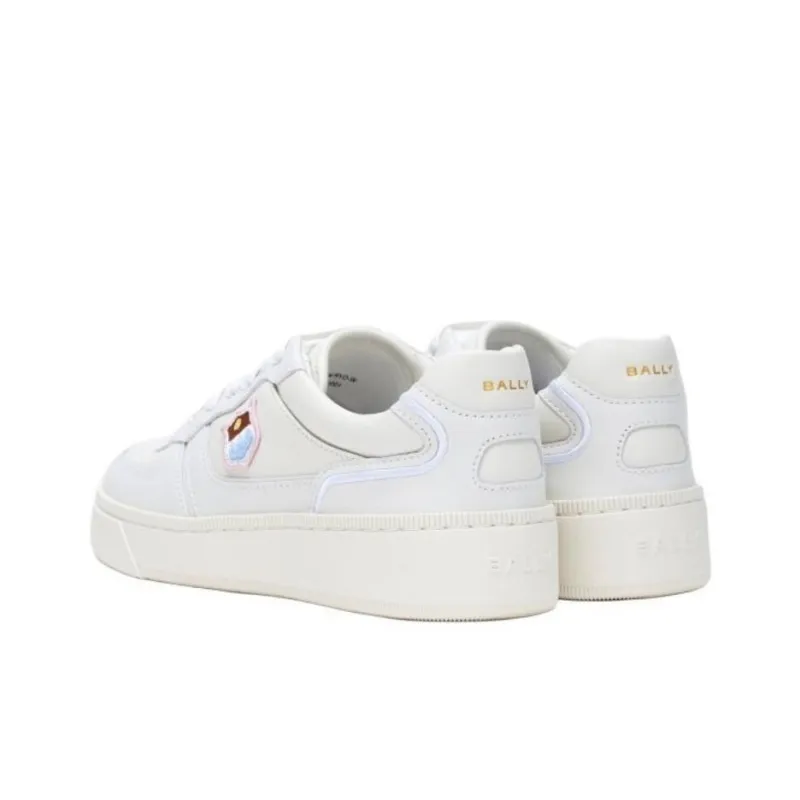 BALLY Raise Series Low Top Skateboard Shoes Women's White-3