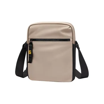 GOLF Fabric Crossbody Bag, Shoulder Bag Regular Men's Black/Light Tea Brown