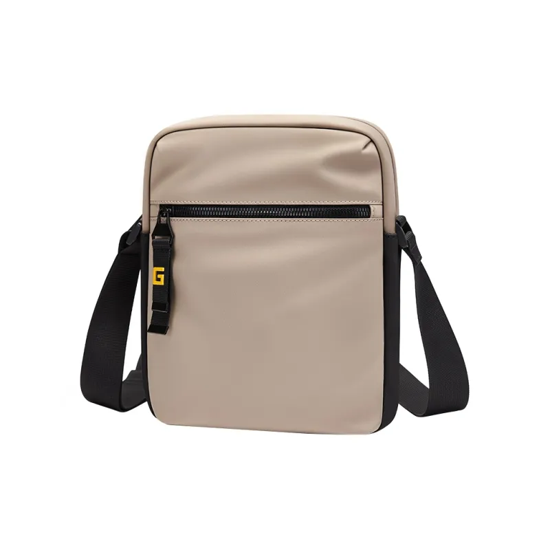 GOLF Fabric Crossbody Bag, Shoulder Bag Regular Men's Black/Light Tea Brown-4