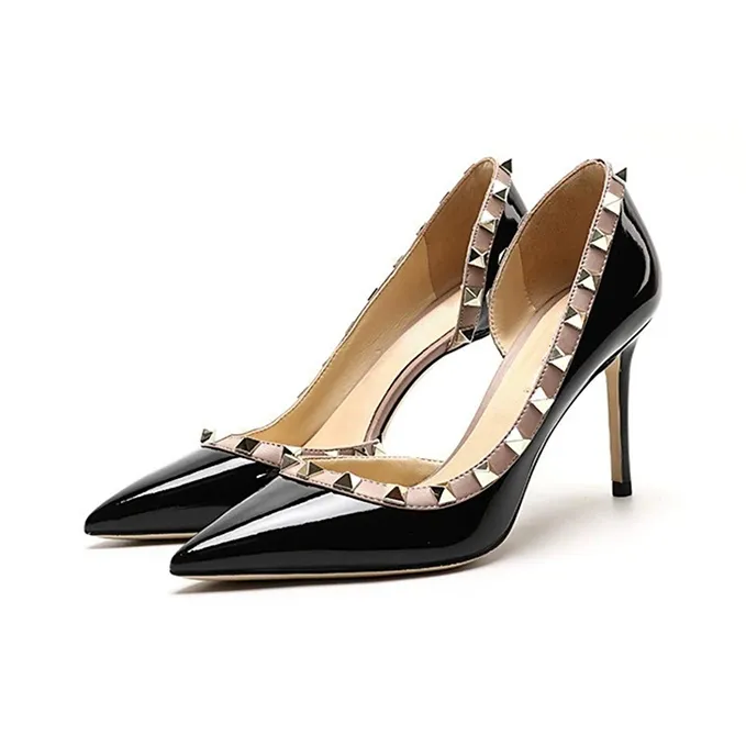 BANWEIDIYA Slim Heel High Heels 10cm Women's-1