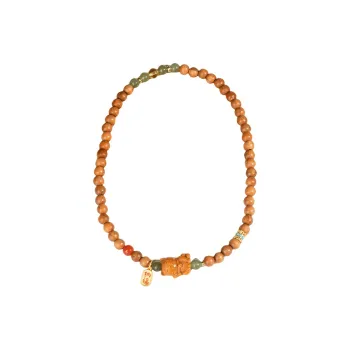 Zhiyi Green Sandalwood Bracelets Women's