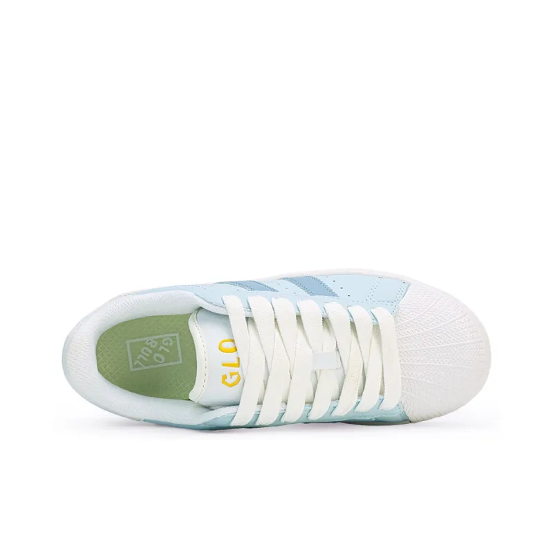 GLO BULL Anti-Slip And Wear-Resistant Breathable Low-Top Skateboard Shoes Unisex Swiss Blue-3