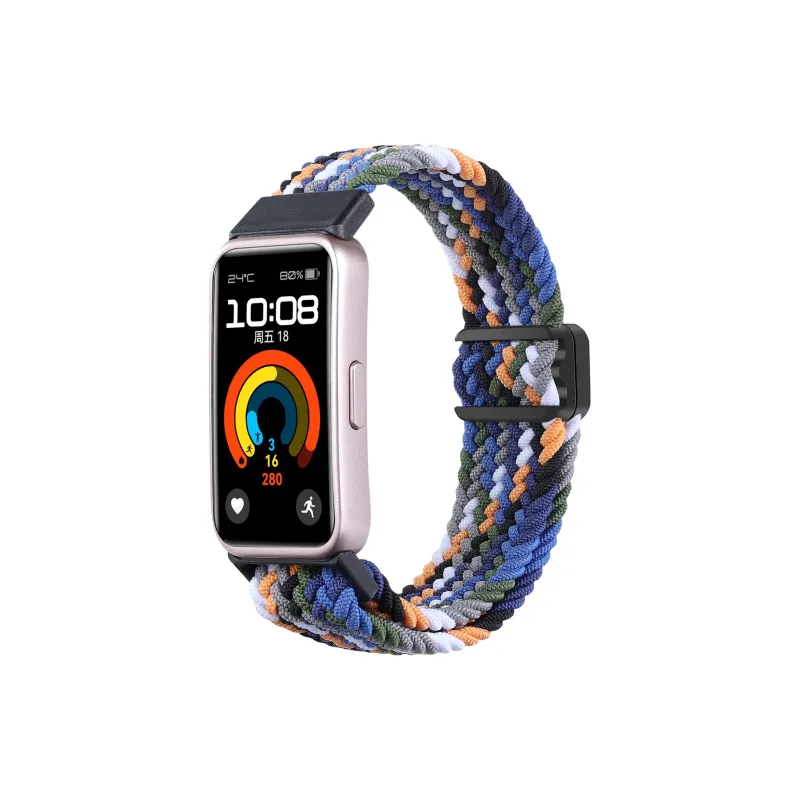 Bastion Compatibility With Huawei Band 8/9 Huawei Compatibility Watch Band 22cm Fabric Material-5