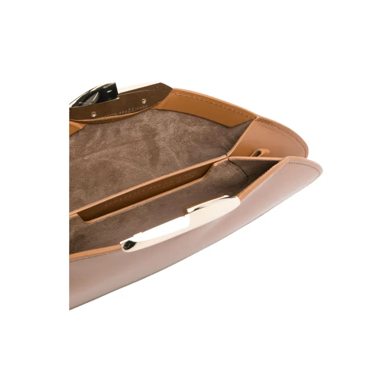 BENEDETTA BRUZZICHES Calfskin Clutches Shoulder Bags Women's Ochre Brown-3