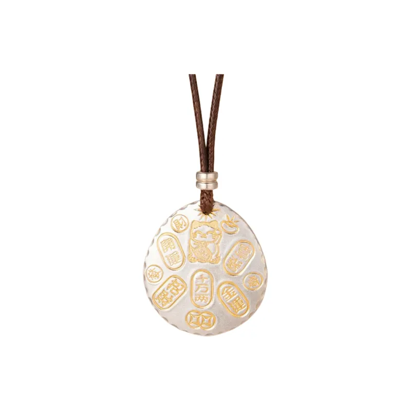 Two Joys 999 Fine Silver Pendants Unisex-0
