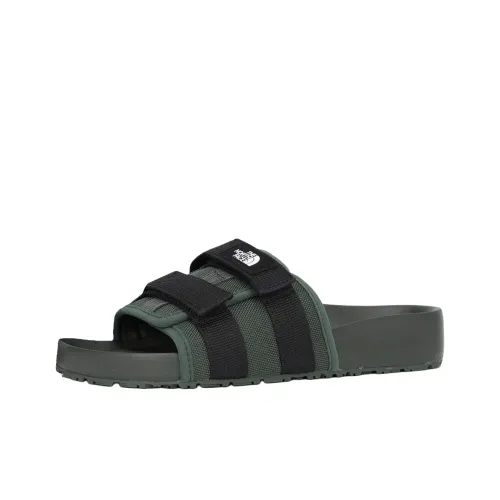 THE NORTH FACE WOVEN SLIDE EX Slip Resistant Quick Dry Slide Slippers Women's Green Black