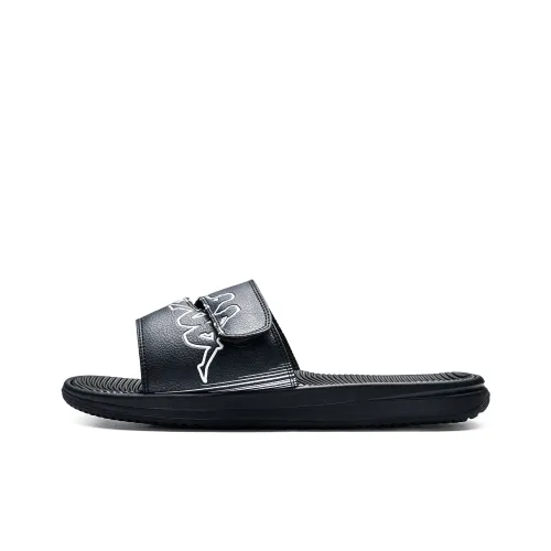 Kappa Slip Resistant Abrasion Resistant Slide Slippers Unisex Black