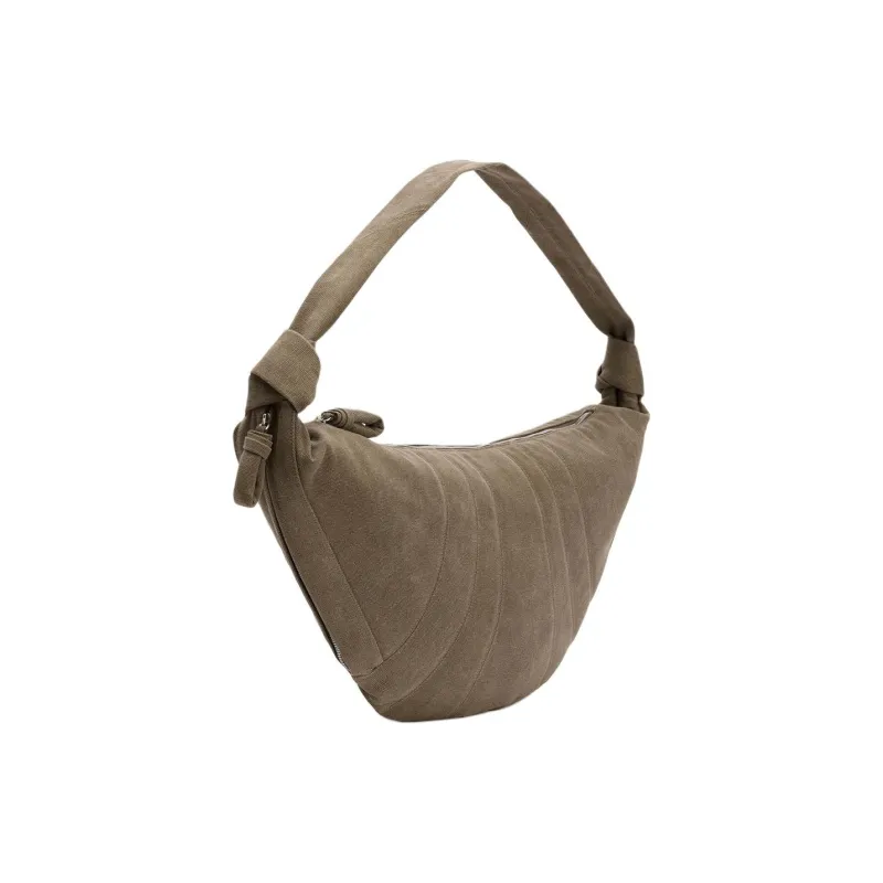 Lemaire Cotton Croissant Bag, Shoulder Bag, Crossbody Bag Tubas Women's Brown-1