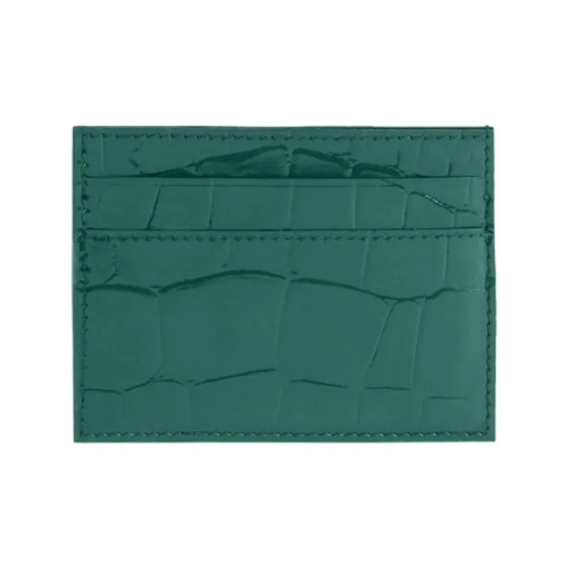 Balenciaga Neo Classic Calfskin Card Holder Men's Dark Green-1