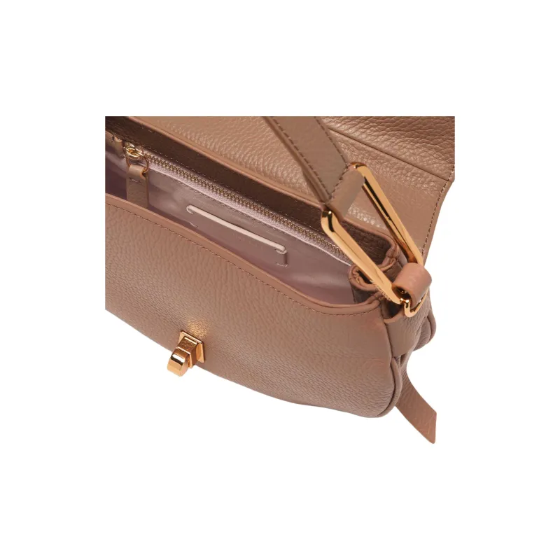 COCCINELLE Magie Leather Shoulder Bag Mini Women's Skin Color-3
