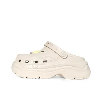PEAK Pole Hole Shoes Clogs Women's Beige