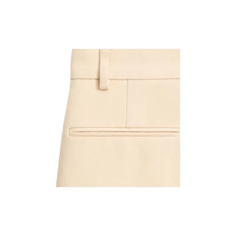 Valentino Turn Up Hem Straight Leg Trousers-6