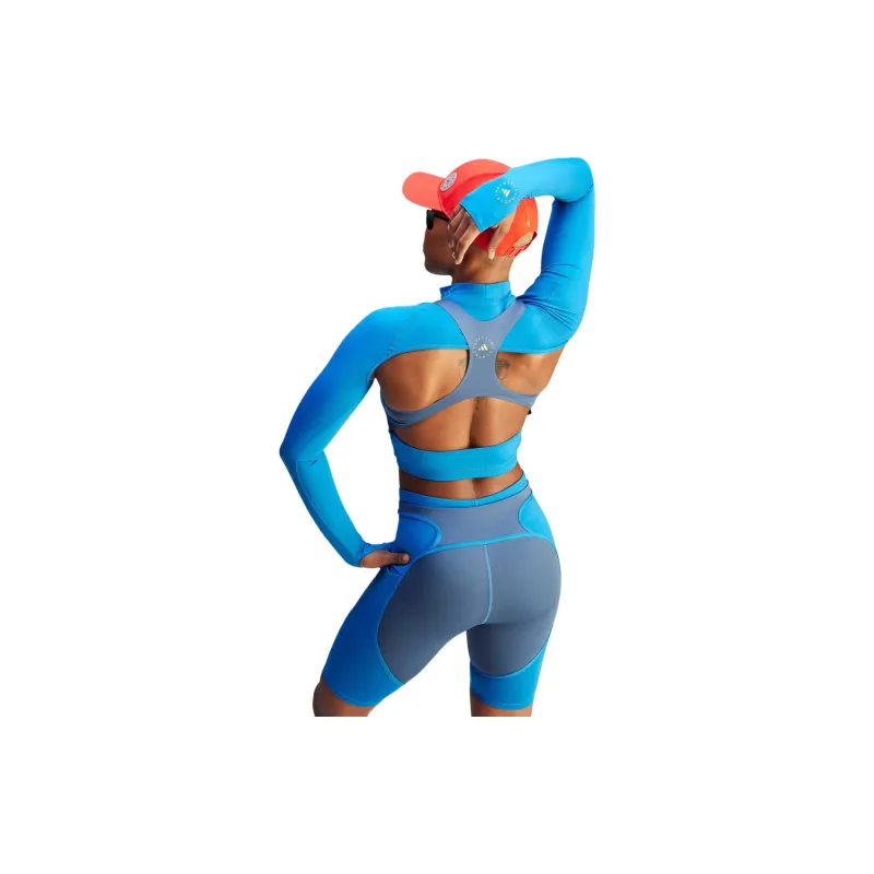 Adidas Stella McCartneyAEROREADY Crop Tops Women's Blue-2