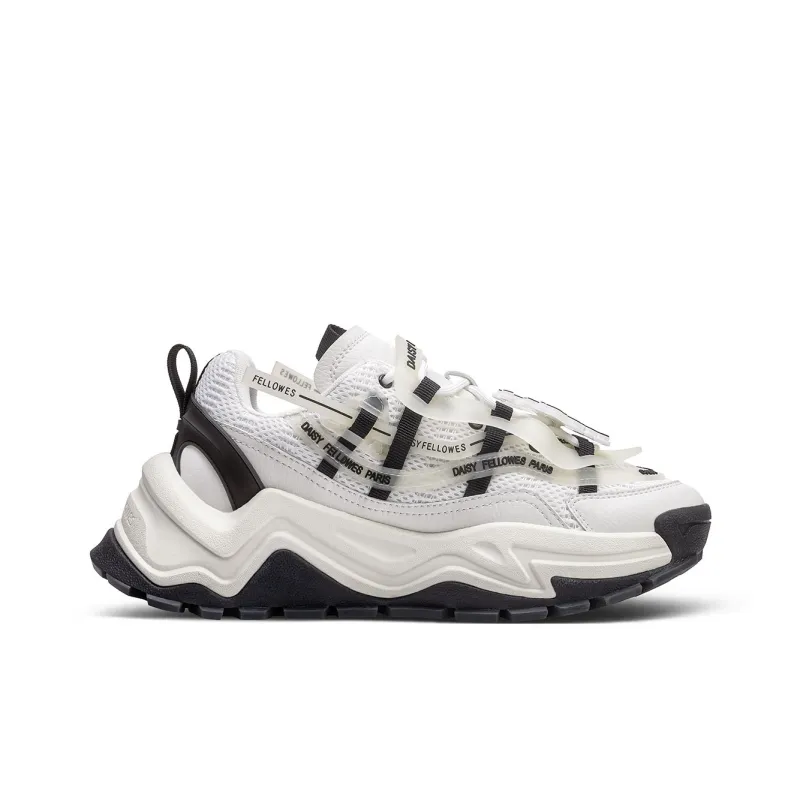 SPONGEBOB SQUAREPANTS x Daisy Fellowes Devil One Low-Top Chunky Sneakers Unisex White Black-1