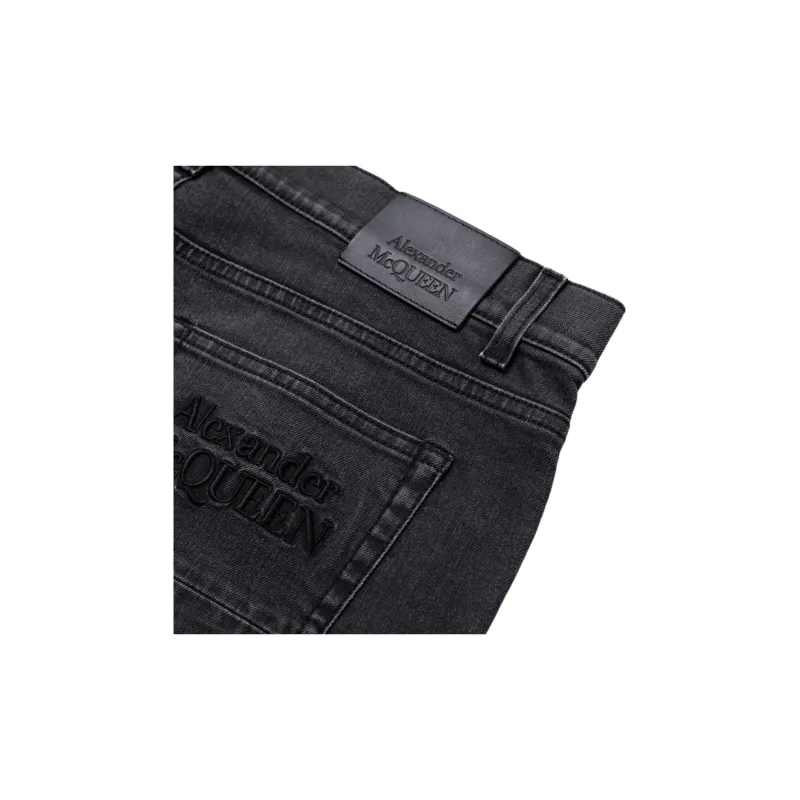 Alexander McQueen Jeans Men Black-4