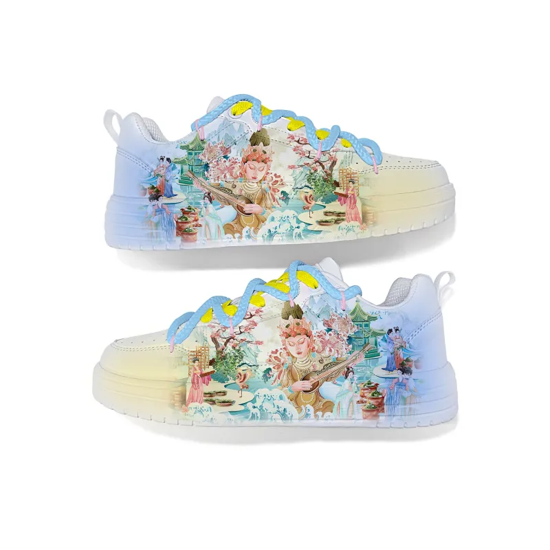 Cold Cicadas Yesterday Slip-Resistant Cushioning Balance Lightweight Breathable Low-Top Skateboard Shoes Unisex-2