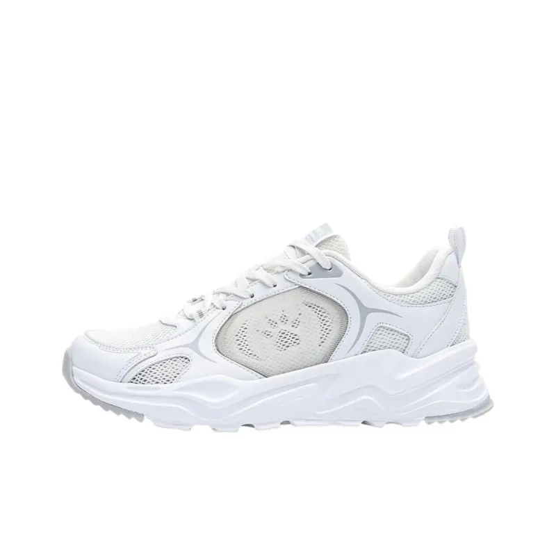 KELME Cushioning Breathable Lightweight Height Increasing Low-Top Chunky Sneakers Women's White-0
