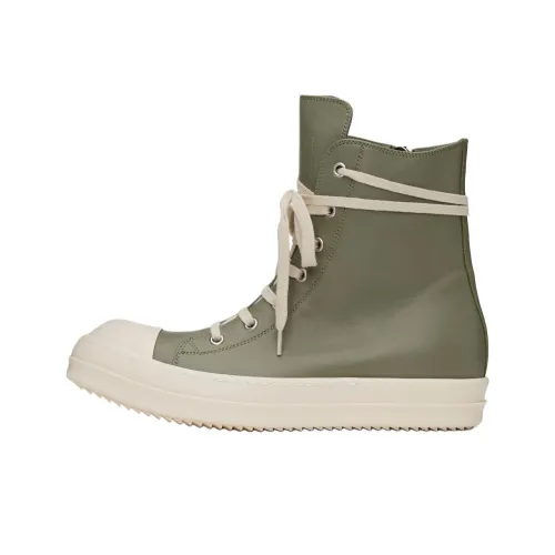 RICK OWENS/RO High Top Skateboard Shoes Men's Green