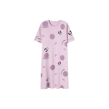 JINXU Nightgown Women's Light Purple