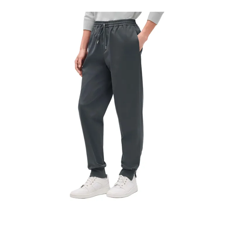 HERMES Knitted Sweatpants Men's Dark Gray-0