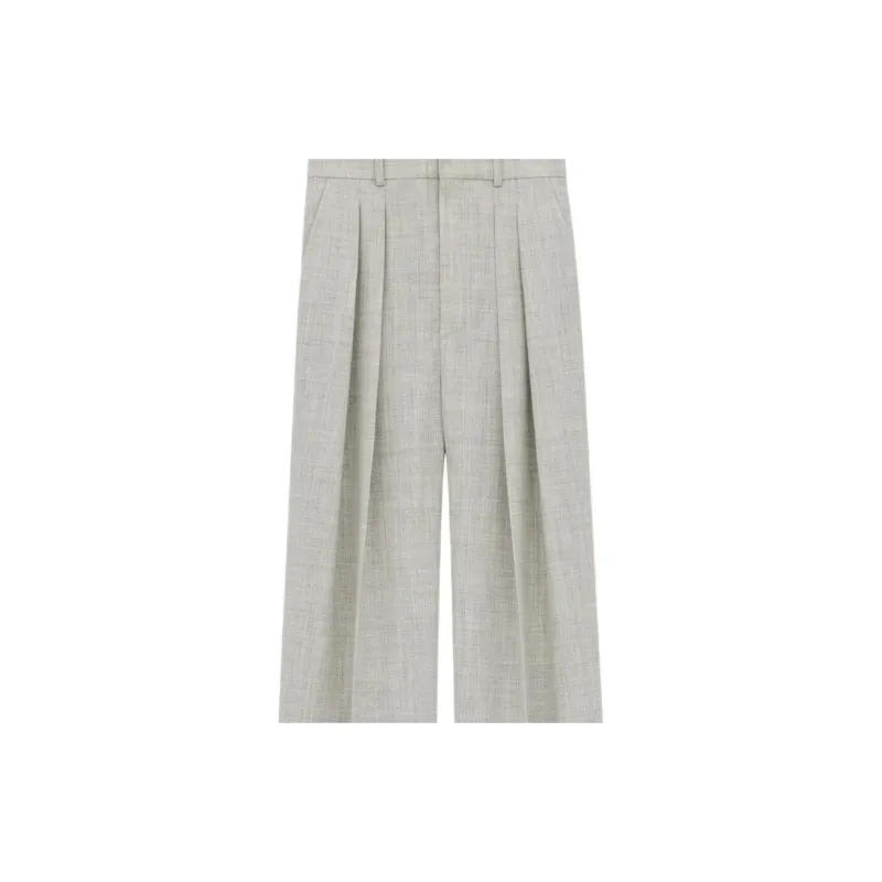 SAINT LAURENT Wool Wide leg Trousers-2