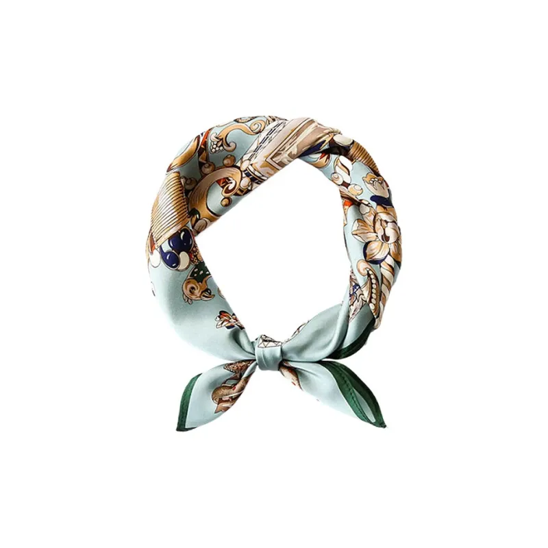 STUFFER Mulberry Silk Plain Satin Silk Scarves Women's-0