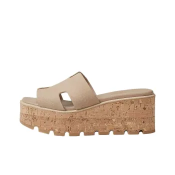 HERMES Eze Slide Slippers 6.5cm Women's Brown