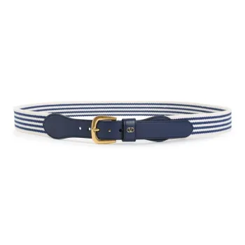 Valentino VLogo Signature Striped Belt