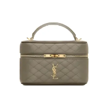 SAINT LAURENT GABY Sheepskin Shoulder Bag, Handbag Small Size Women's Deep Moss Green