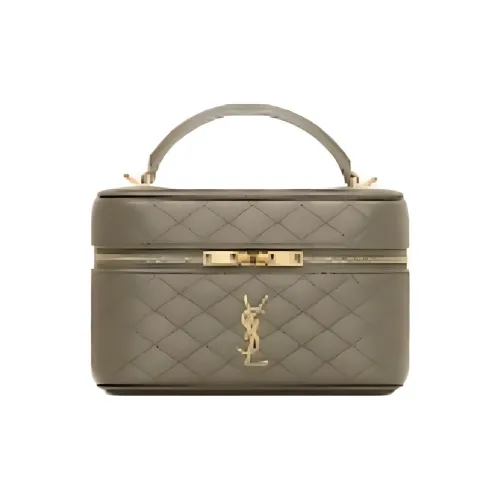 SAINT LAURENT skirt Sheepskin Shoulder Bag, Handbag Small Size Women's Deep Moss Green