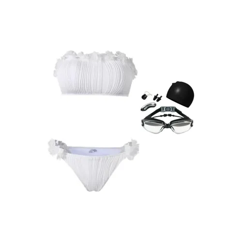 Yalu Preferred Swimming Sets Polyester Women's White