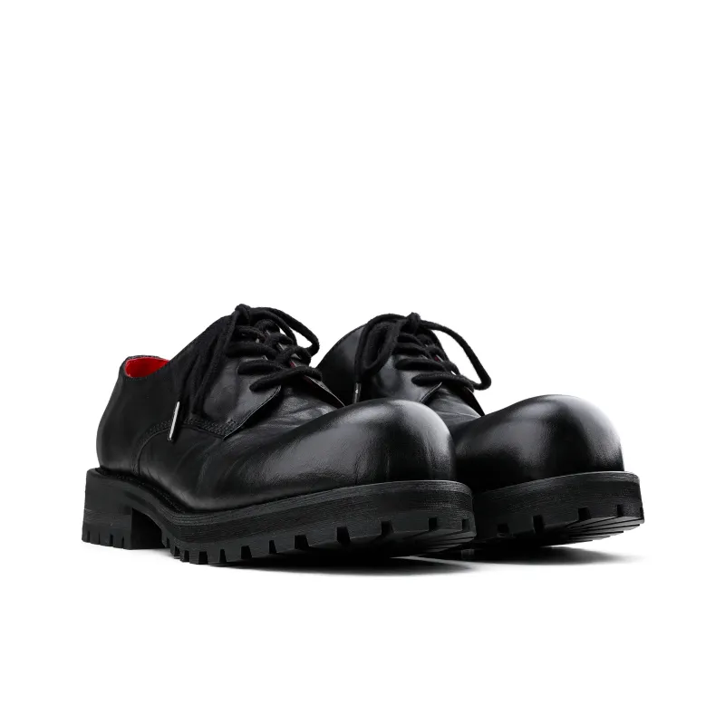 HANQIAORIJI Black Blood Series Wear-Resistant Height Increasing Low-Top Casual Shoes Unisex Bordeaux Red-4