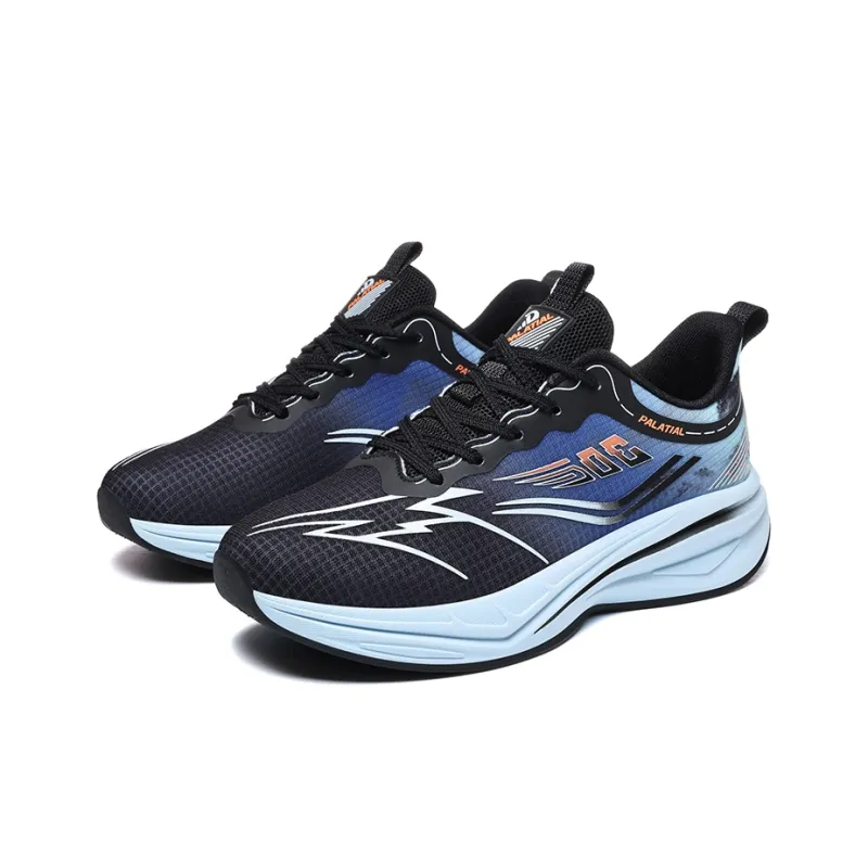 PALATIAL Shanling Running Shoes Men Low Top Sea Salt Blue/Misty Black Blue/White Orange-16